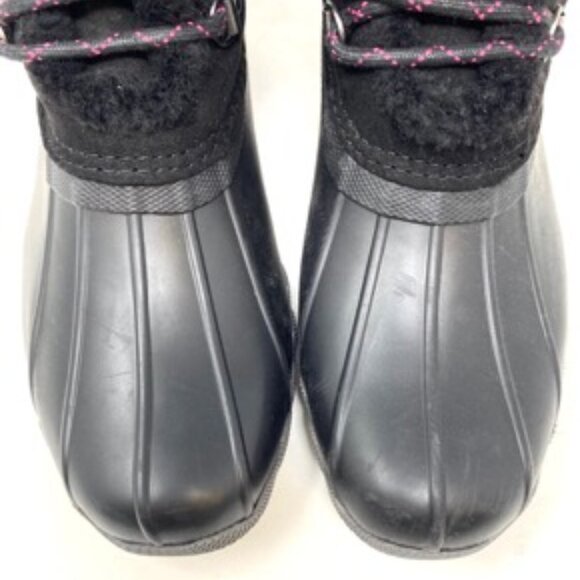 Sperry Alpine STK166416 Winter Snow Rain Saltwater Black Lace Up Women's Size 5 - Picture 4 of 9